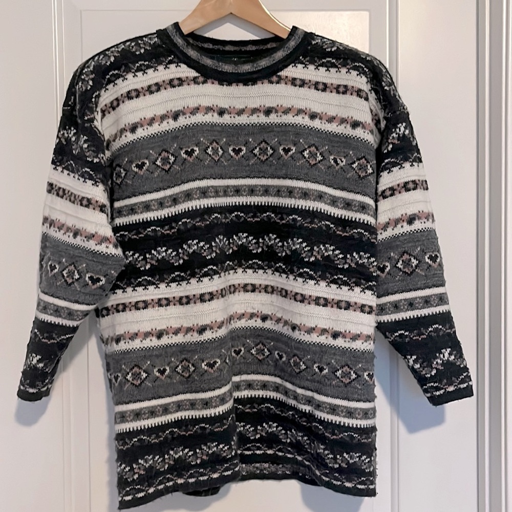 Vintage Sweater Y2K Dana Scott Acrylic Knit Sweater